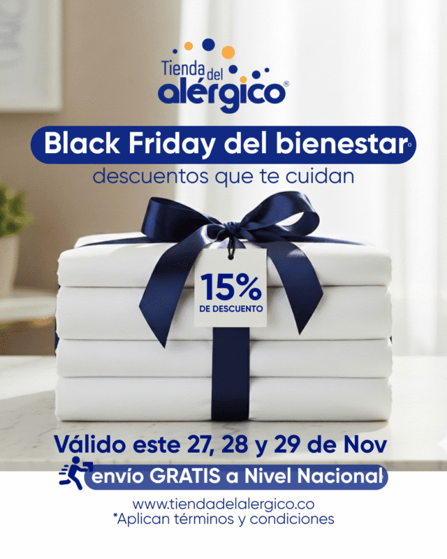 Tienda del alérgico Promoción de Black friday - 15% de descuento