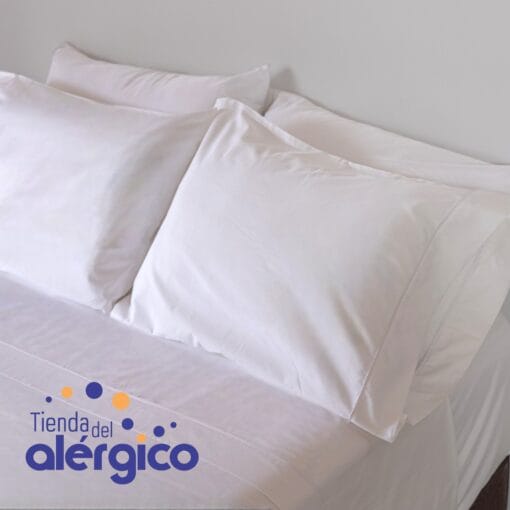 Funda Blanca Lisa Polialgodón Con Embone Blanco